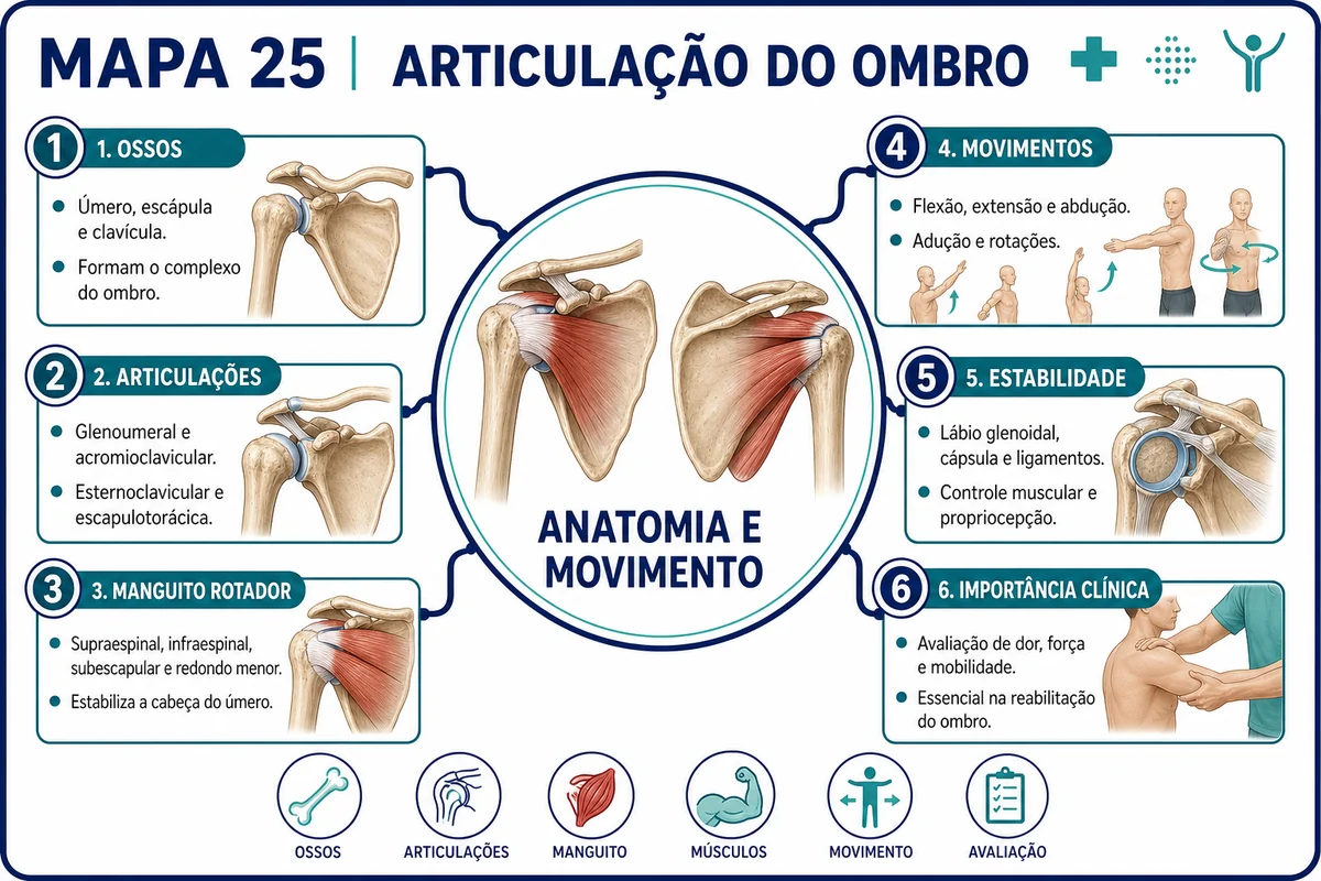 Mapa mental da Articulação do Ombro
